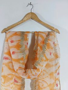 Multicolor Printed,Embroidered BorderDupatta(women