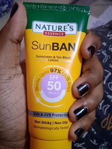 Natures Essence Sunban Sunscreen And Tan Block Lotion Spf 50 PA+++