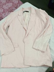 Light Pink Blazer Jacket