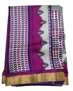 Combo 4 Sarees - WhitePeacockBlue + RedGreenZari