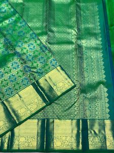 Stunning Green Silk Saree
