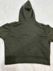 Women's Green Zip-Up Hoodie Jacket