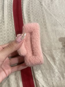 Fur Pink Hair Clip