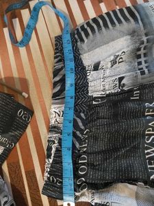 Trendy newspaper print cord set