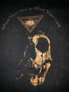 Y2K Affliction Skull Graphic Print Tee