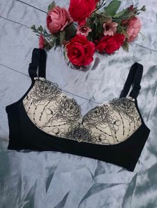 Elegant Embroidered Bra