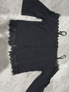 Lace Trim Off-Shoulder Top