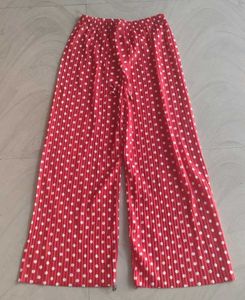 Red Polka Dot Palazzo Pants