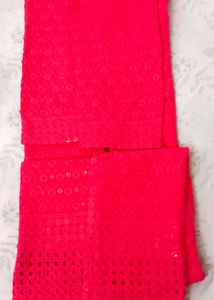 Vibrant hot pink Sequin Kurta