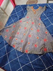 Grey Umbrella Doll Like Kurtha Is For Sale