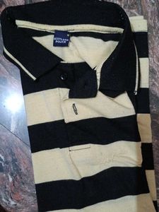 Scotland Police Striped Polo Shirt