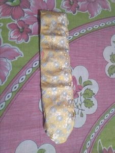 Necktie Yellow Floral Pattern