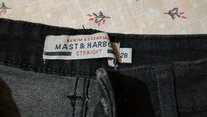 Mast & Harbour Straight Black Jeans - Size 28