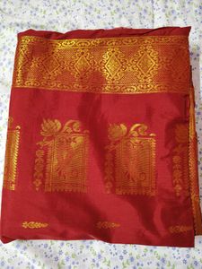 Exquisite Purple Silk Saree