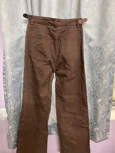 Brown Wide Leg Jeans