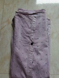 Men's Pink Printed Casual Shirt