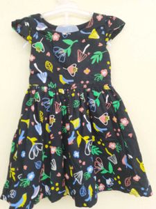 Cute Floral Print Baby Dress