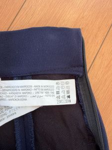ZARA Navy Blue Shorts with Pockets &amp; Gold Buttons