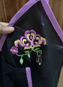 Y2k mesh purple and black mini dress