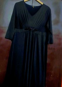 Black⚫Elegant Embellished Dress For 38 Bust