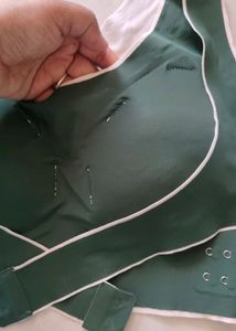 Stylish Green Front Support Bra