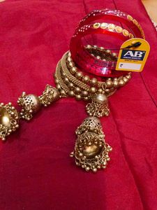 Luxury Adornments: Golden  Bracelet &FREE Bracele