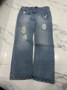 Distressed Light Wash  Jeans
