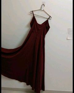 New Elegant Burgundy Maxi Dress-  Unused
