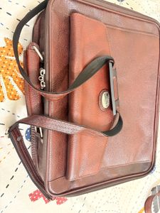 Briefcase/Laptop Bag- Sreeleathers Leather Lapto
