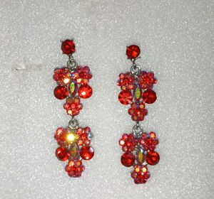 Sparkling Red Diamond 💎 Earrings
