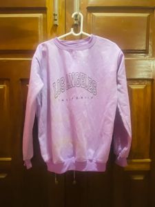Purple Los Angeles Graphic Sweatshirt
