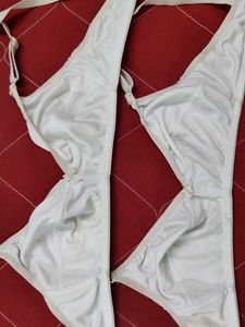 Comfortable Everyday White Bra- Set of 2