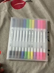12 Colors Dual Tip Brush Pens