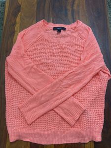 Forever 21 Coral Knit Top