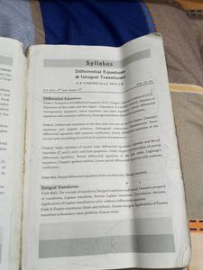 Differential Equations &amp;Integral Transforms bsc2nd