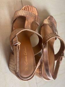 Rose Gold Strappy Sandals