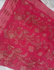 heavy Red Embroidered Kurta Set