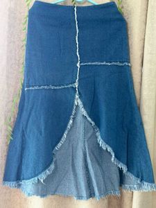 Denim Midi Skirt
