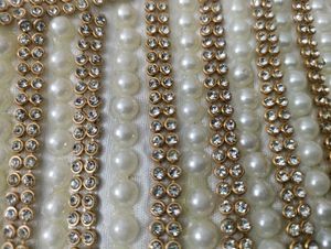 Designer Beaded White Blouse