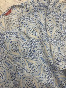 Beautiful Blue &amp; White Ethnic Kurta Set