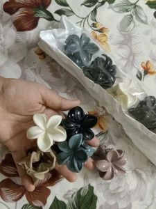 🌸 Cute Flower Hair Claw Clips Set 🌸