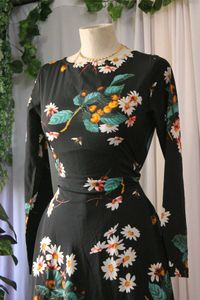 Floral Fully Flared Maxi Dress