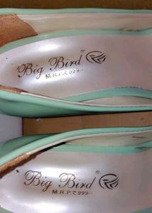 Green Platform Heels