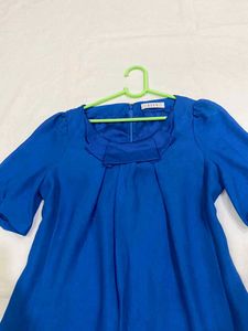 Vibrant Blue Tiered Dress