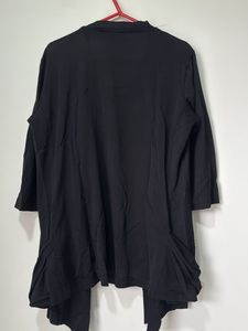 Unique Black Layered Cardigan
