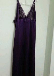 3 Pice Nighty Pink And Purlal Colour