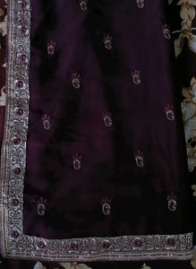 Purple Saree
