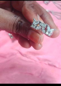 Festive Gold Tone Rhinestone Jewelry