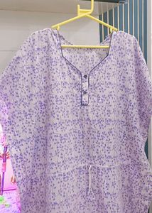 Comfortable Floral Print Nightgown