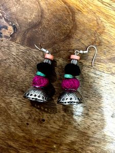 Boho Jhumka Earrings
